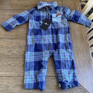 7 For All Mankind Onesie 3-6 months NWT!